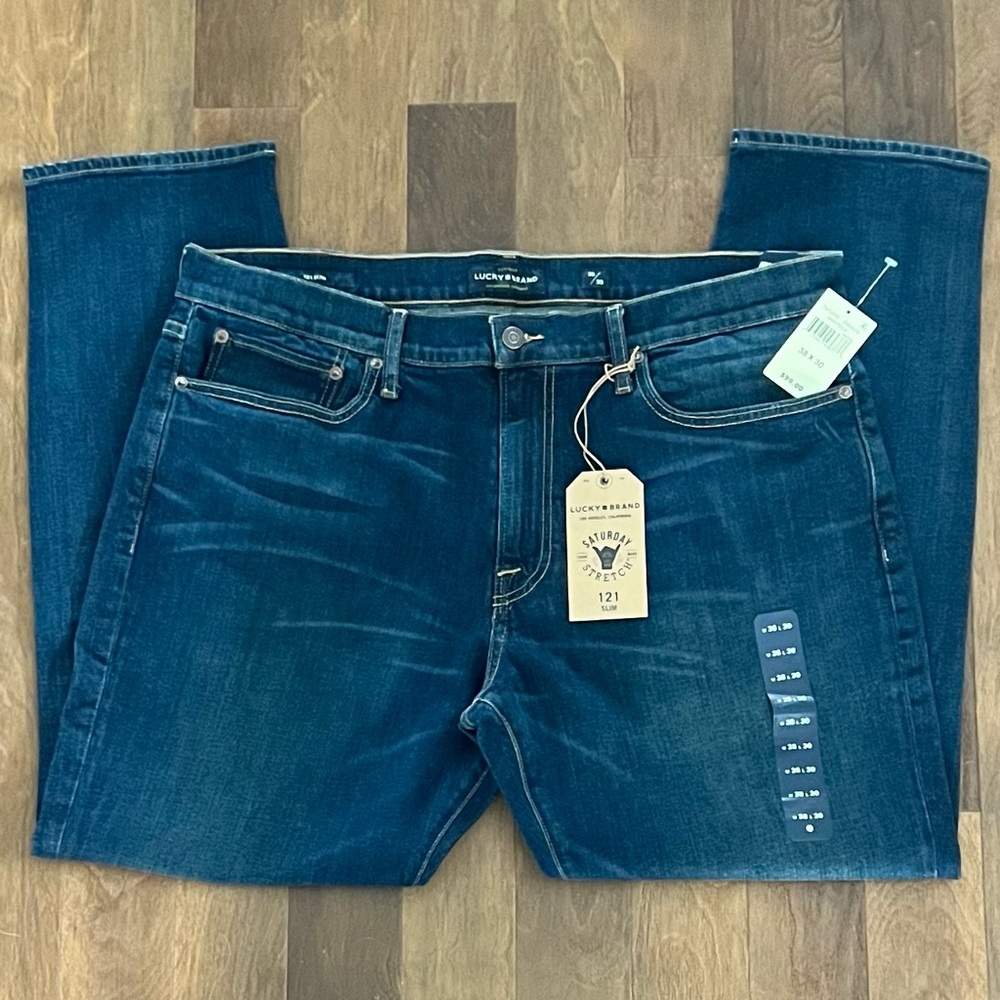 Men’s Lucky Brand 121 Slim Jeans, 38x30